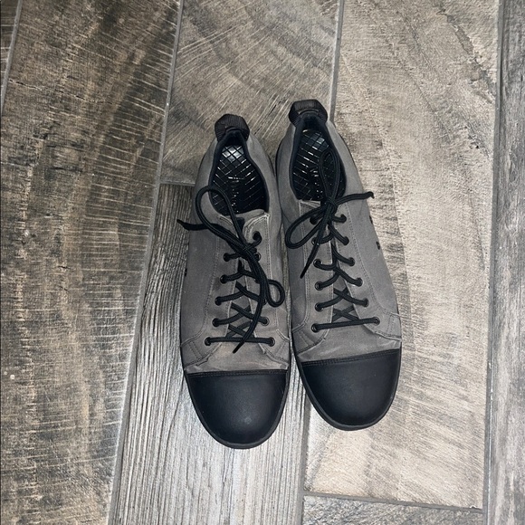 Woobies tactical Mod 1 Gray and Black Unisex Lace-Up Sneakers - Picture 2 of 7